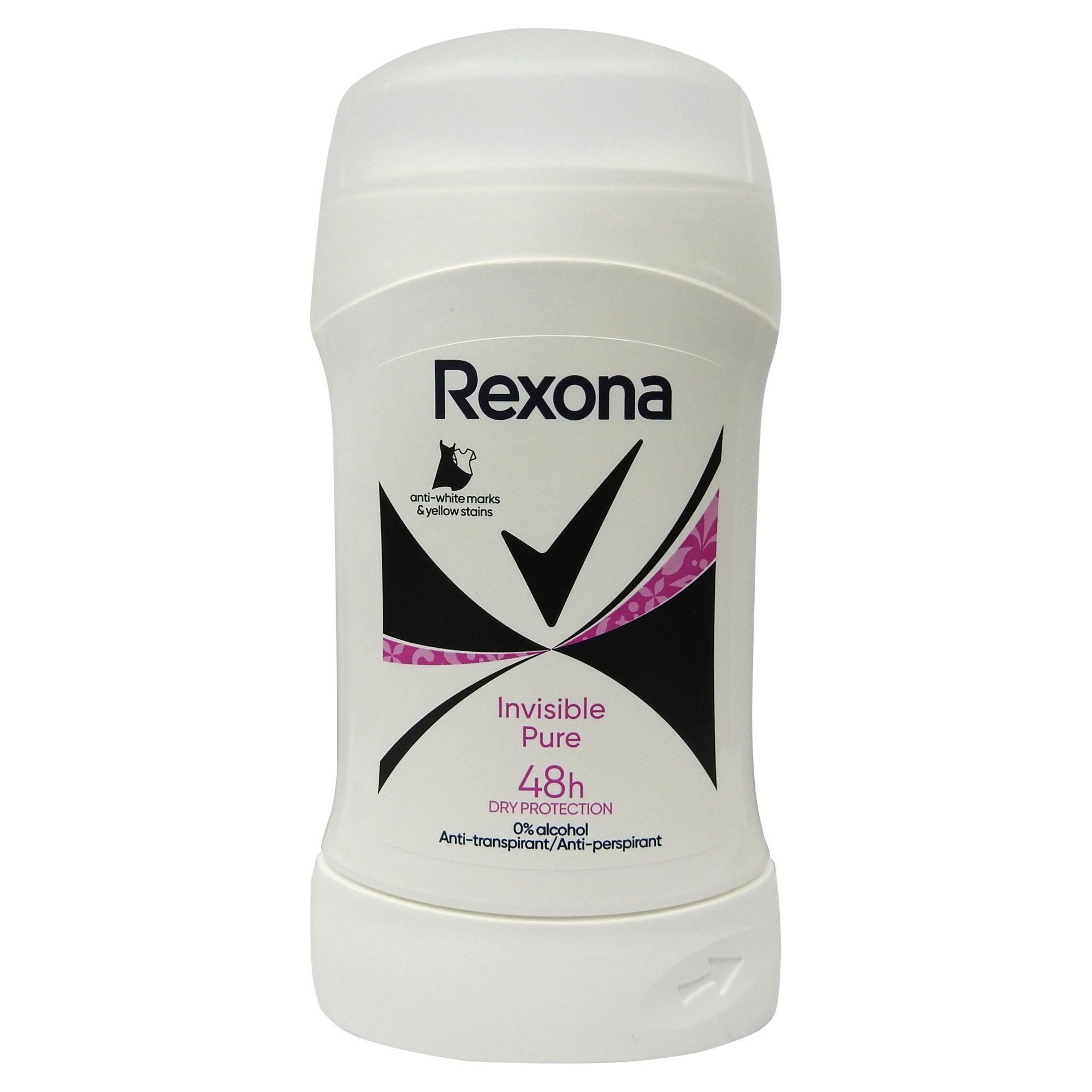 Antiperspirant Stick, Rexona, 50 ml Invisible Pure 1