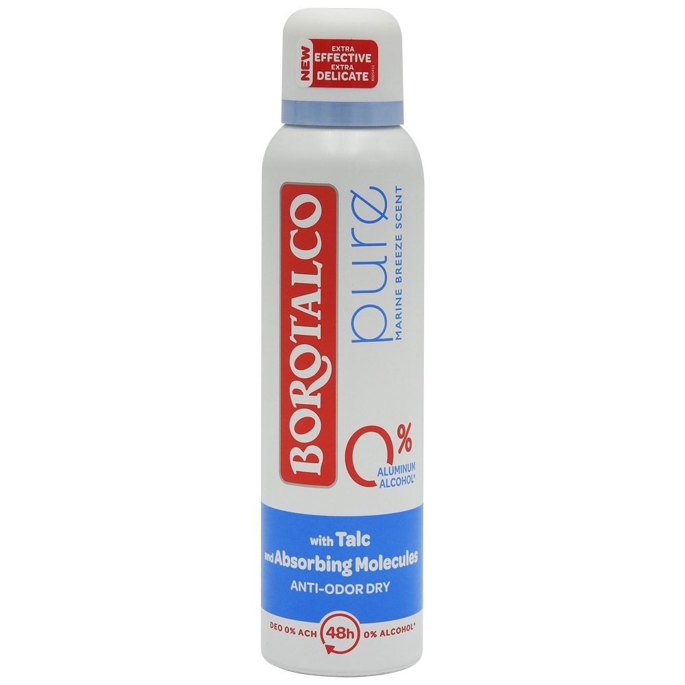 Antiperspirant Deodorant, Borotalco, 150 ml Pure Natural Freshness 1