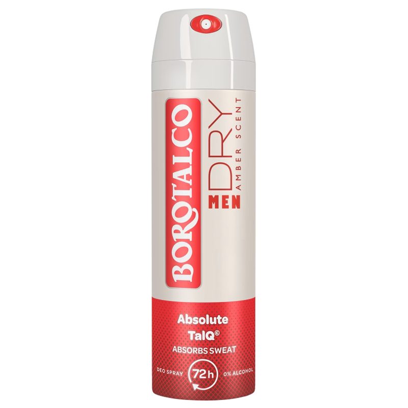 Antiperspirant Deodorant, Borotalco, 150 ml Men Dry Amber Scent 1