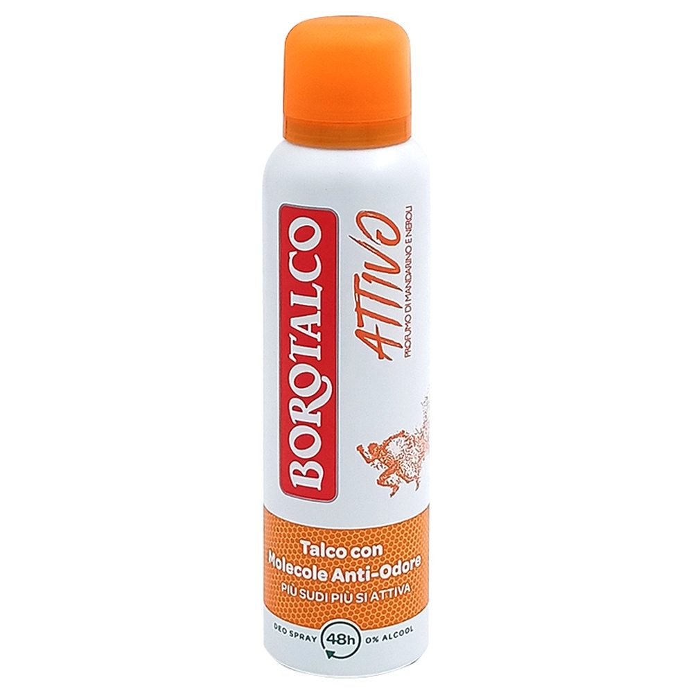 Antiperspirant Deodorant, Borotalco, 150 ml 48H Active Mandarina Neroli 1