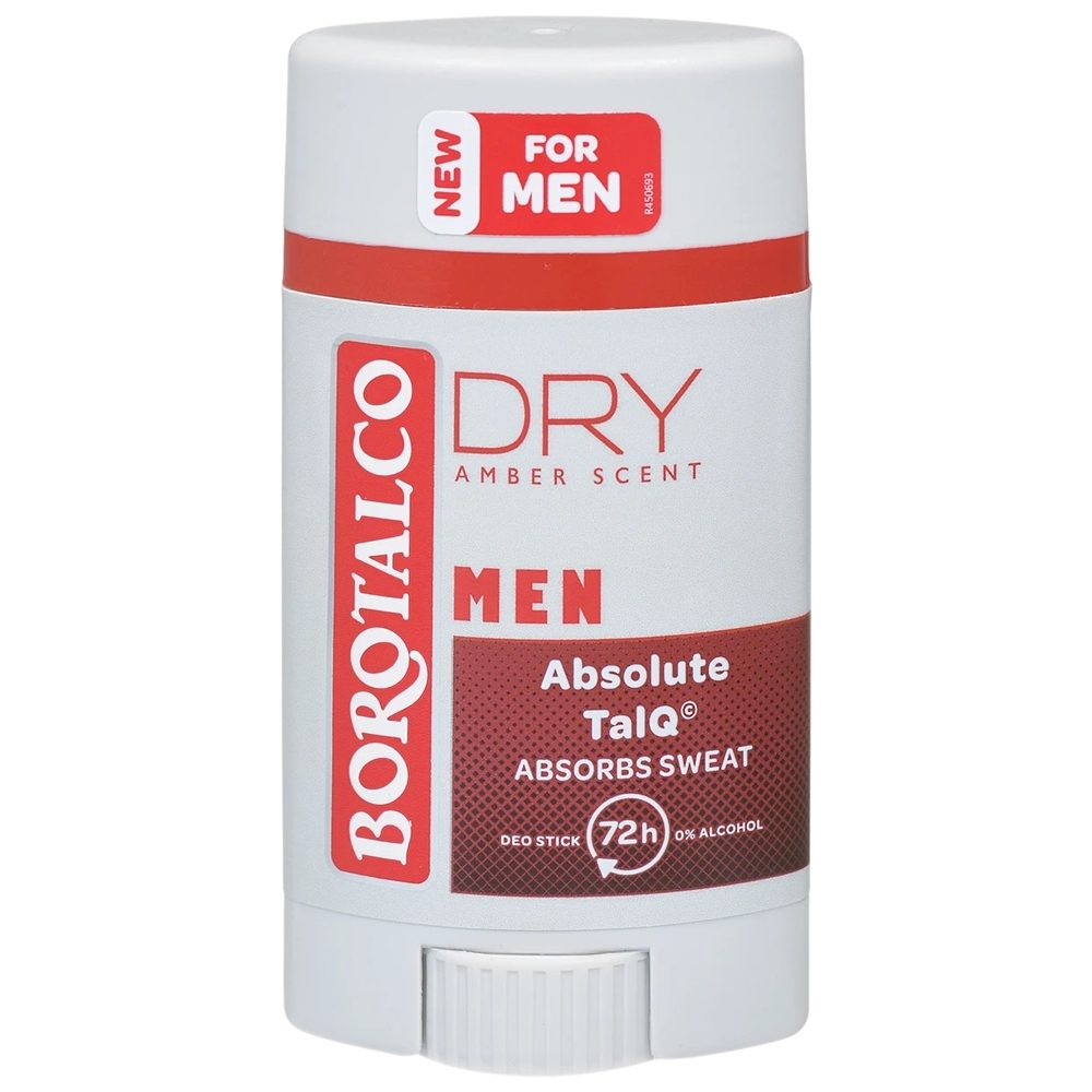 Antiperspirant Stick, Borotalco, 40 ml Men Dry Amber Scent 1