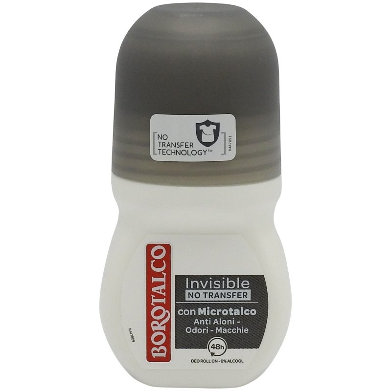 Deodorant, Borotalco, Roll On 50 ml 48H Invisible Bw 1