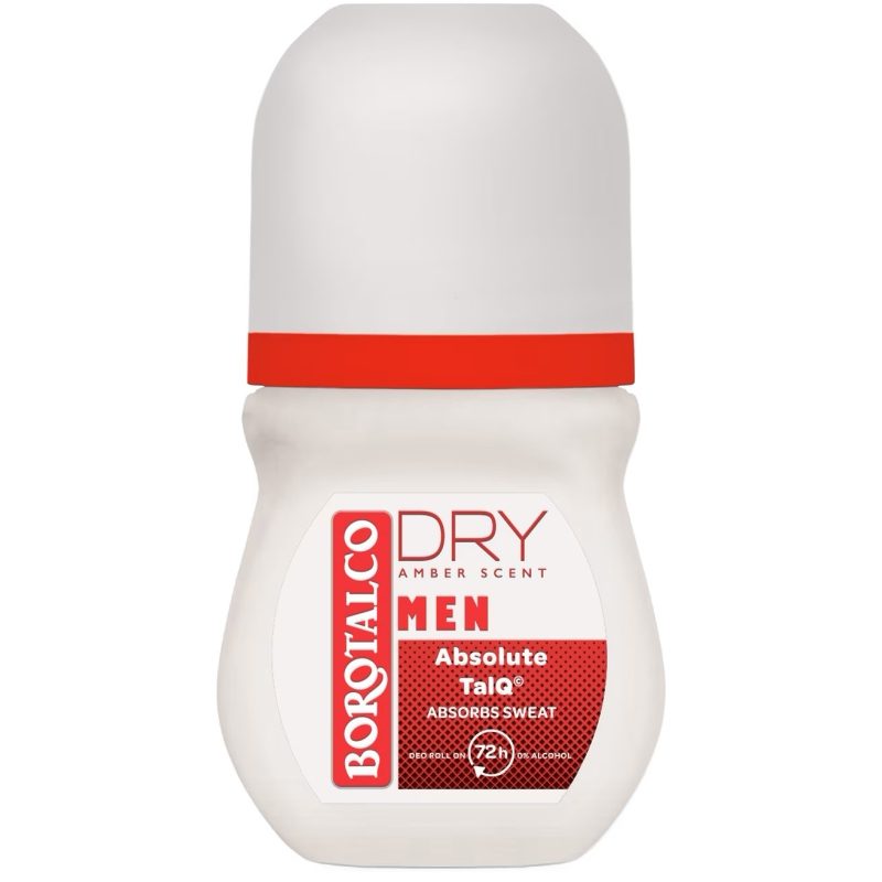 Deodorant, Borotalco, Roll On 50 ml Men Dry Amber Scent 1