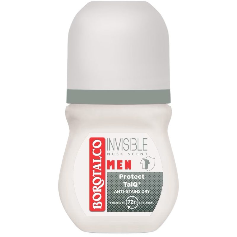 Deodorant, Borotalco, Roll On 50 ml Men Dry Invisibil Scent 1