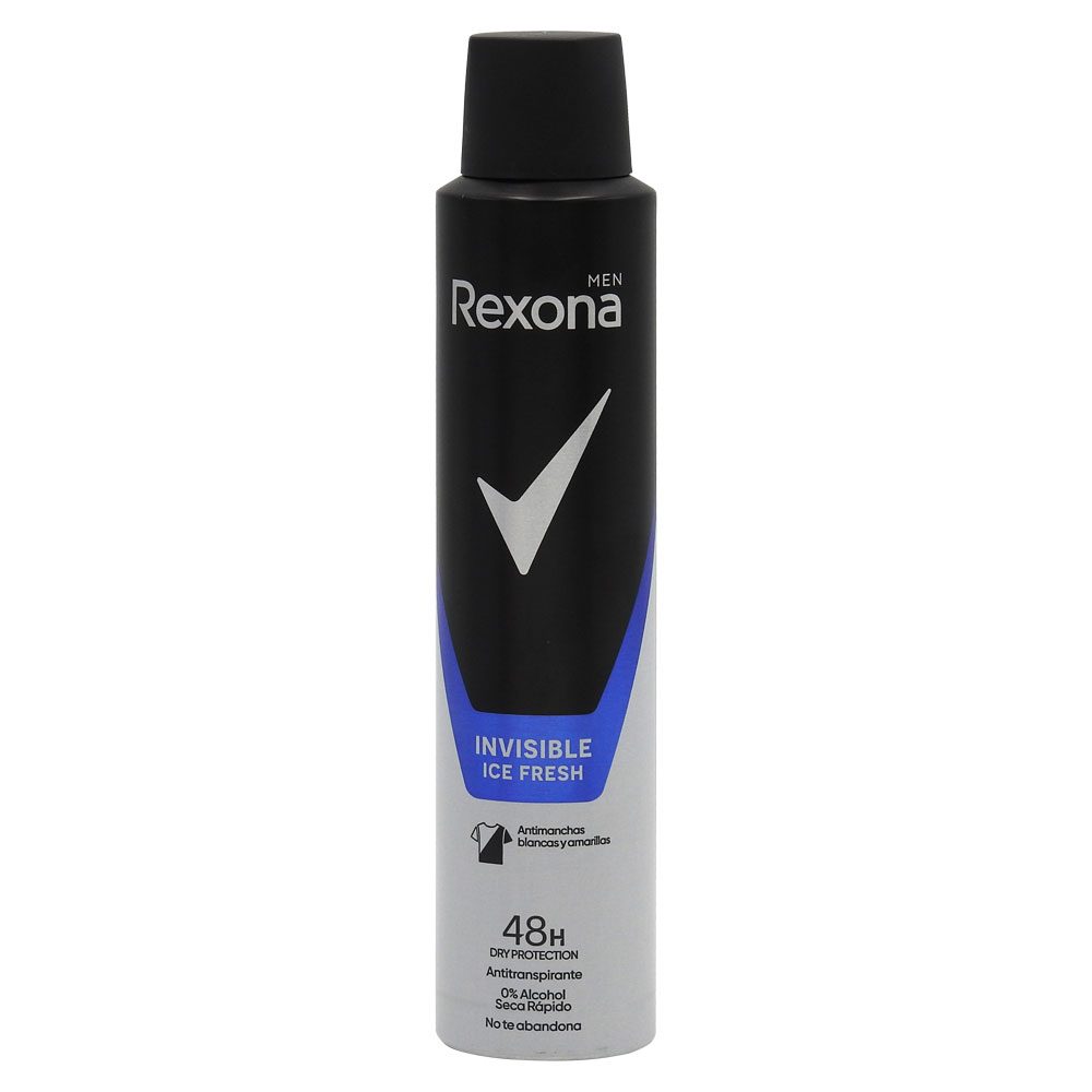 Antiperspirant Deodorant, Rexona, 200 ml Men Invisible Ice Fresh 1