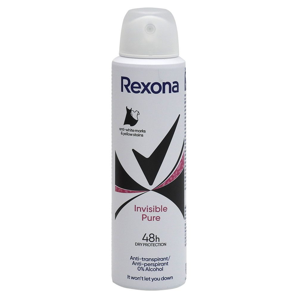 Antiperspirant Deodorant, Rexona, 150 ml Clear Pure Inv Bw 1