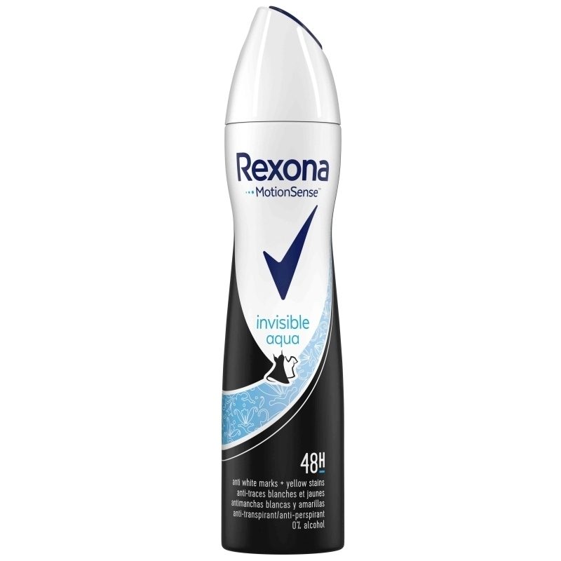 Antiperspirant Deodorant, Rexona, 200 ml Invisible Aqua 1