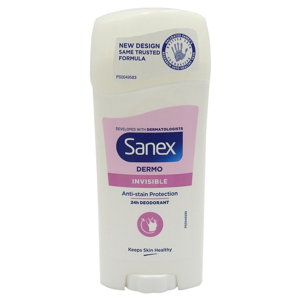 Antiperspirant Stick, Sanex, Dermo 65 ml Anti Urme Albe 1