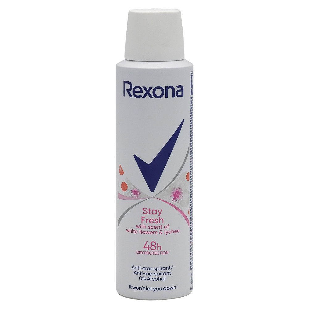 Antiperspirant Deodorant, Rexona, 150 ml White Flowers Lychee 1