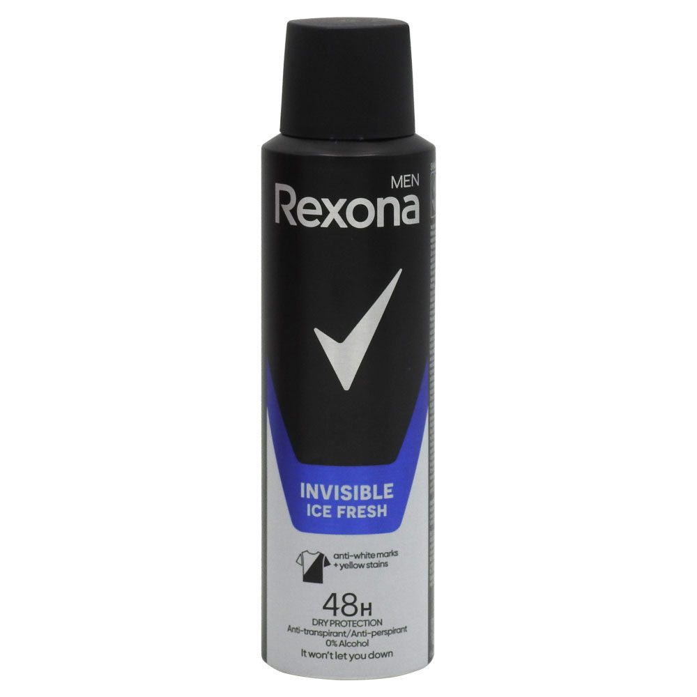 Antiperspirant Deodorant, Rexona, 150 ml Men Invisible Ice 1