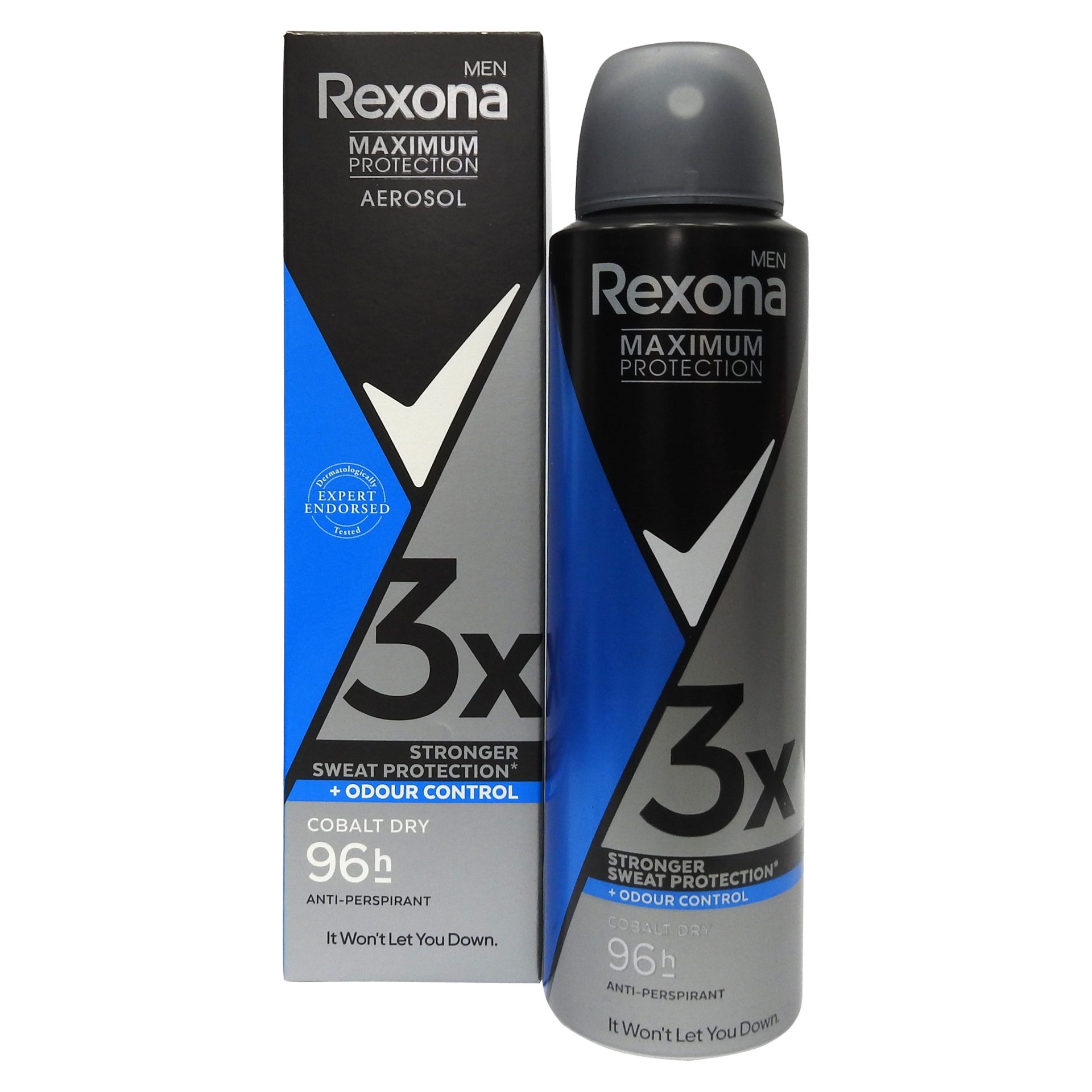 Antiperspirant Deodorant, Rexona, Maximum Protection 150 ml Men Cobalt Dry 1