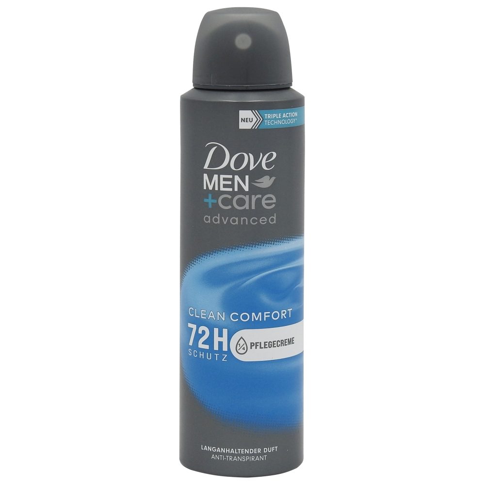 Antiperspirant Deodorant, Dove, 150 ml Men Advanced Care Clean Comfort 1