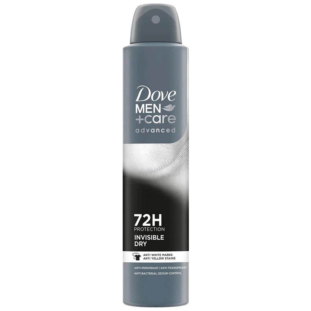 Antiperspirant Deodorant, Dove, 200 ml Advanced Men Invisible Dry 72H 1