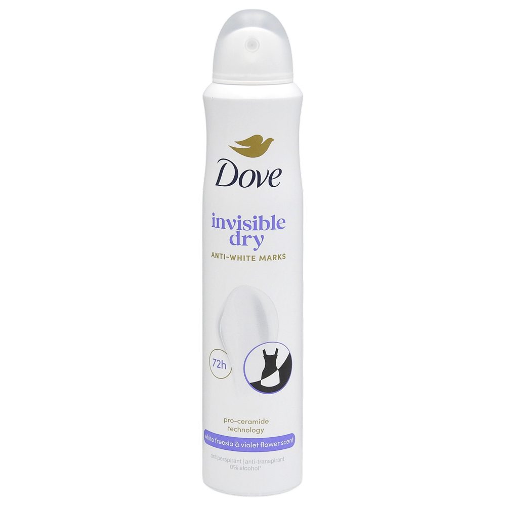 Antiperspirant Deodorant, Dove, 200 ml Invisible Dry 72H 1