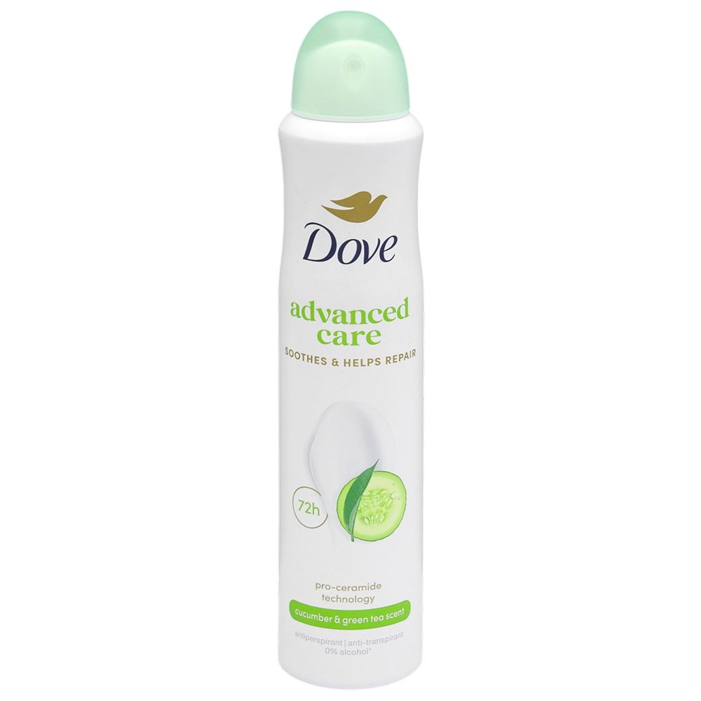 Antiperspirant Deodorant, Dove, 200 ml Advanced Care Go Fresh Cucumber si Green Tea 1