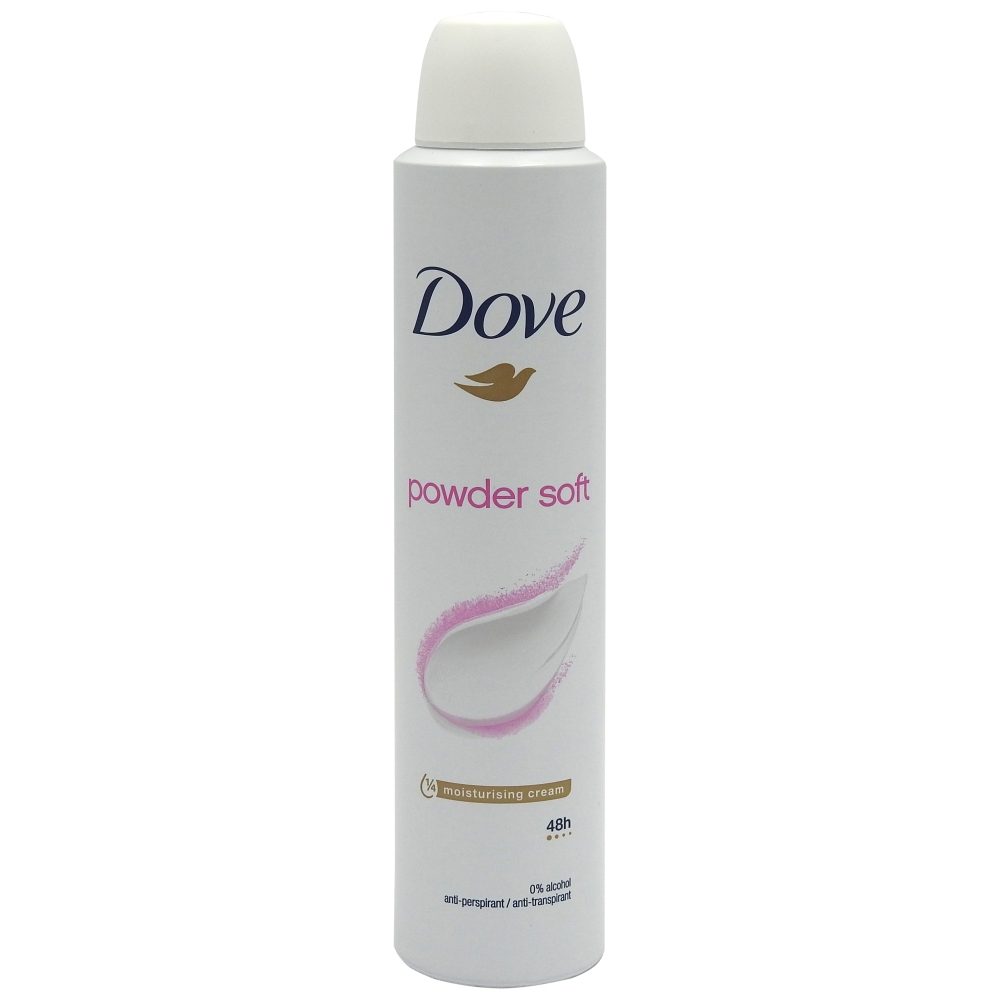 Antiperspirant Deodorant, Dove, 200 ml Powder Soft 1
