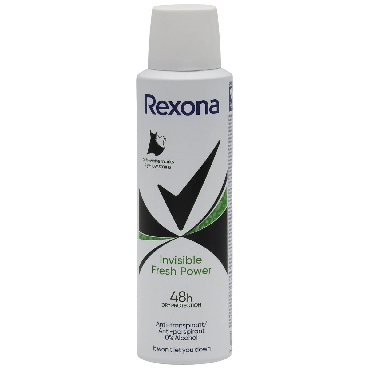 Antiperspirant Deodorant, Rexona, 150 ml Invisible Power Fresh 1