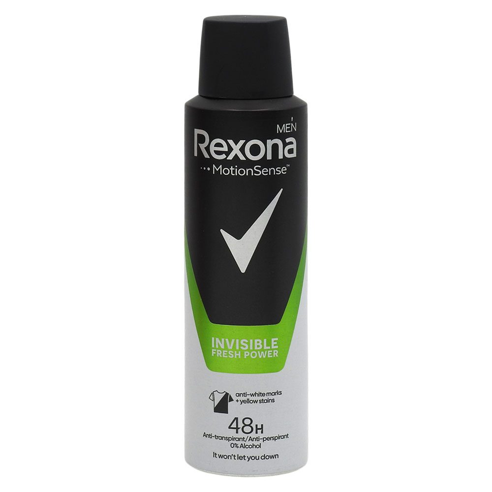 Antiperspirant Deodorant, Rexona, 150 ml Men Invisible Power Fresh 1