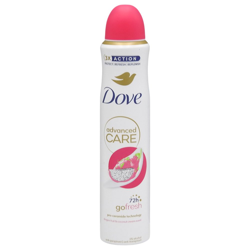 Antiperspirant Deodorant, Dove, 200 ml Advanced Care Dragon Fruit si Coconut 1