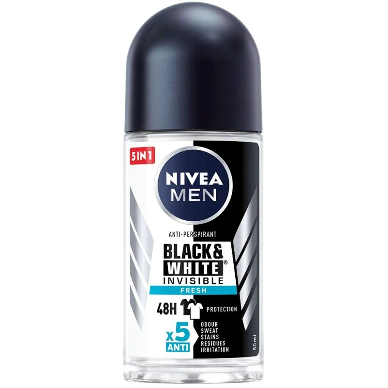 Antiperspirant Roll-On, Nivea, 50 ml Men Invisible Bw Fresh 1