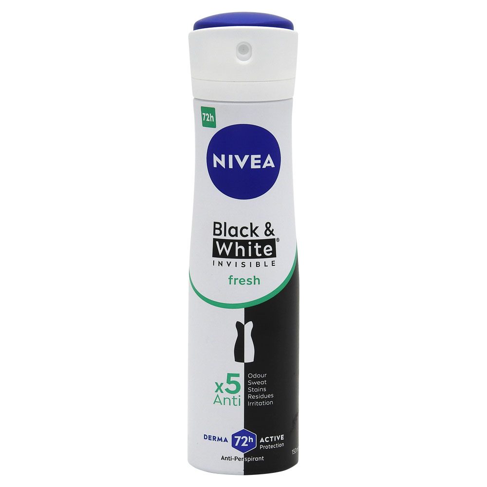 Antiperspirant Deodorant, Nivea, 150 ml Invisible Bw Fresh 1