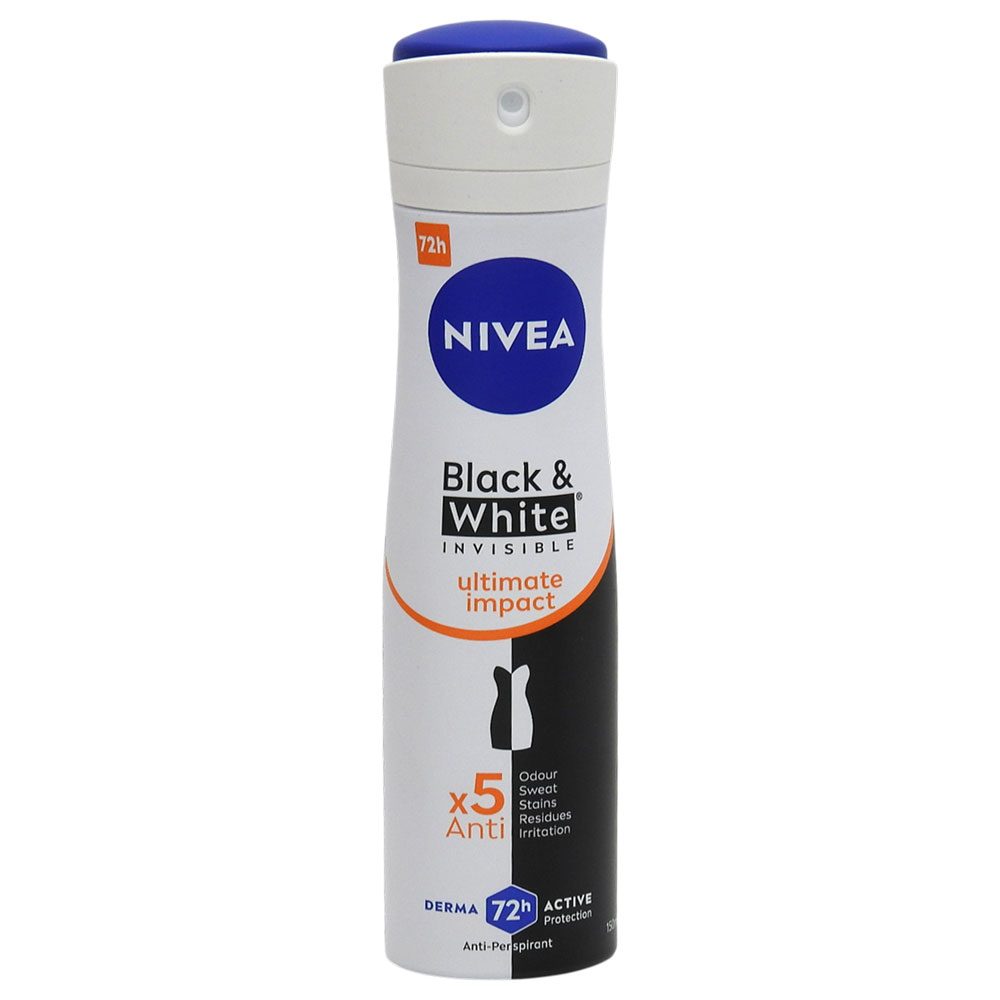Antiperspirant Deodorant, Nivea, 150 ml Invisible Bw Ultimate Impact 1
