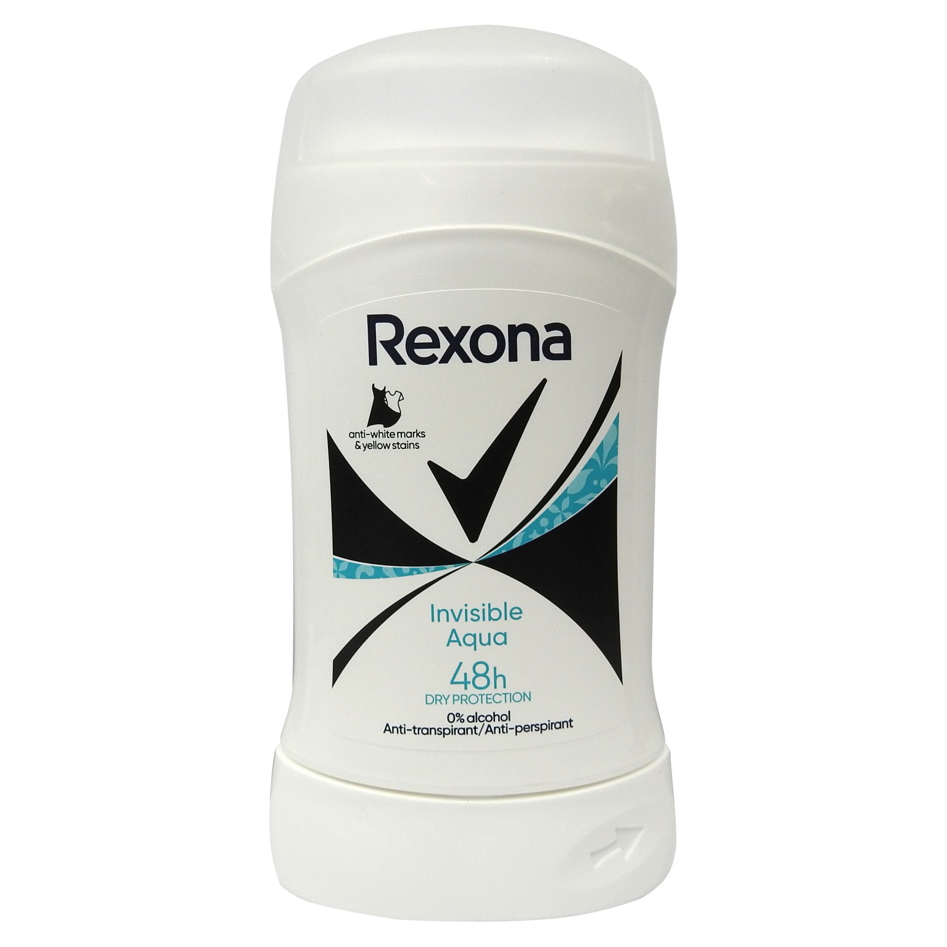 Antiperspirant Stick, Rexona, 50 ml Invisible Aqua 1