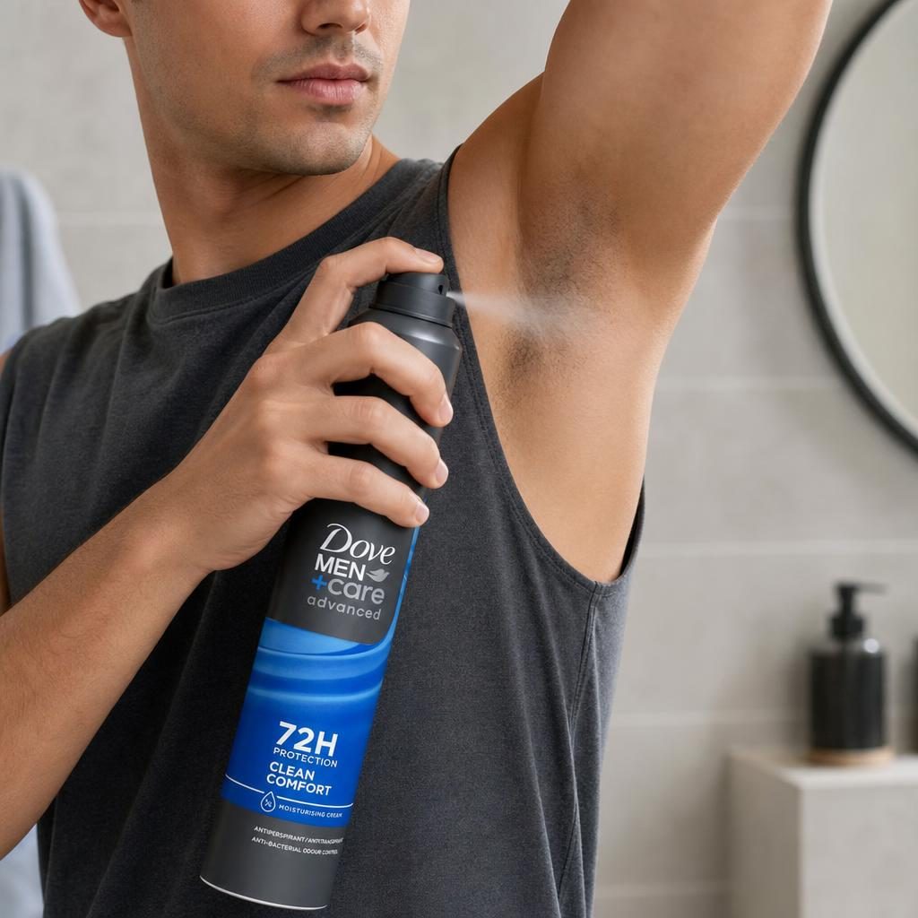 Antiperspirant Deodorant, Dove, 250 ml Men Advanced Clean Comfort