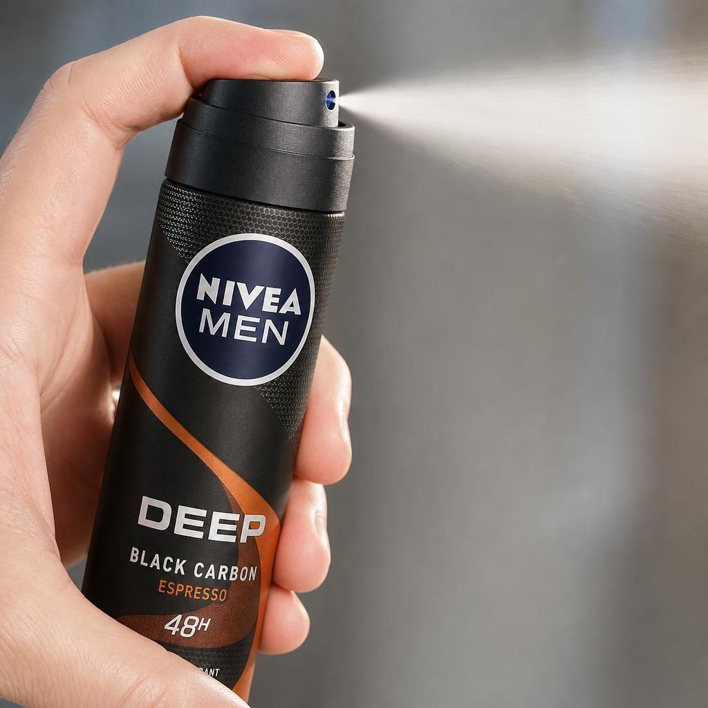 Antiperspirant Deodorant, Nivea, 150 ml Men Deep Black Carbon Expresso