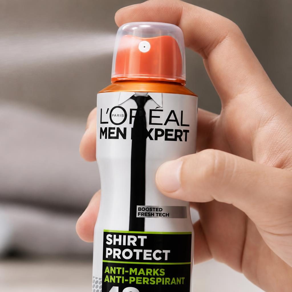 Antiperspirant, Loreal, Expert Deo 150 ml, Men Shirt Protect