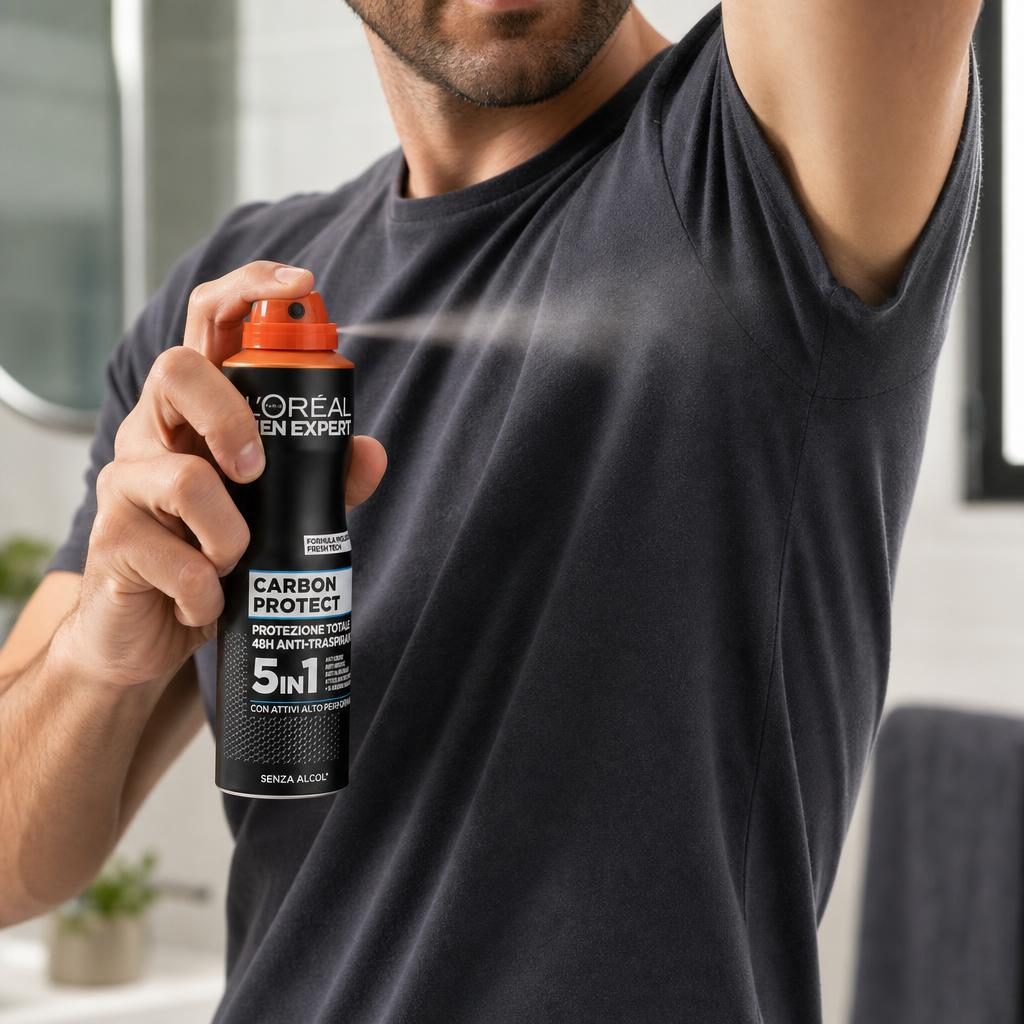 Antiperspirant, Loreal, Expert Deo 150 ml Men Carbon Protect