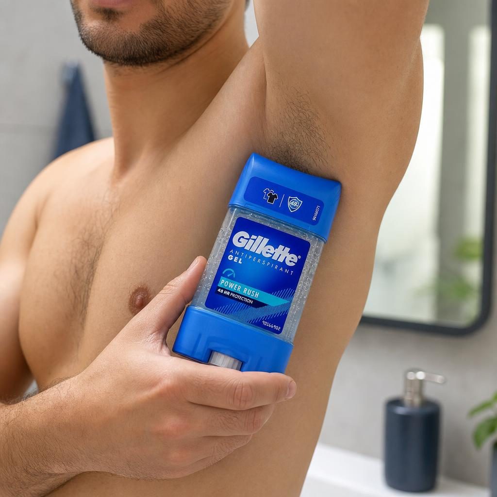 Antiperspirant Stick, Gillette, Gel 70 ml Power Rush