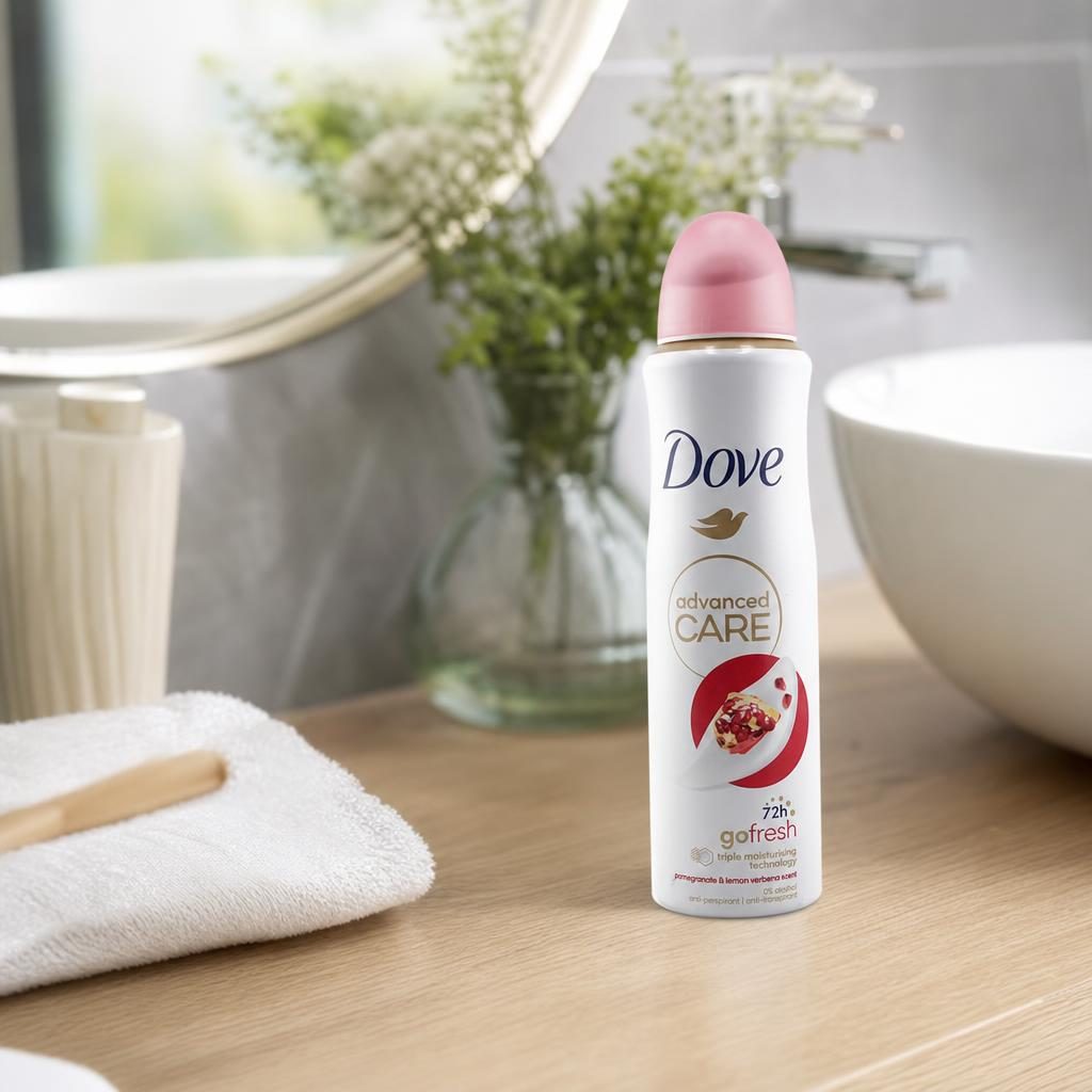 Antiperspirant Deodorant, Dove, 150 ml Advanced Care Pomegranate Lemon Verbena Scent