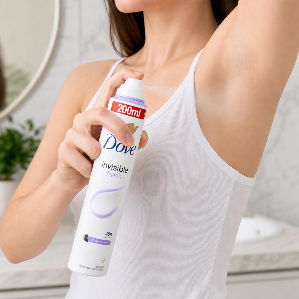 Antiperspirant Deodorant, Dove, 200 ml Invisible Fresh 48H