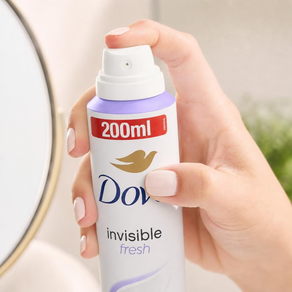 Antiperspirant Deodorant, Dove, 200 ml Invisible Fresh 48H