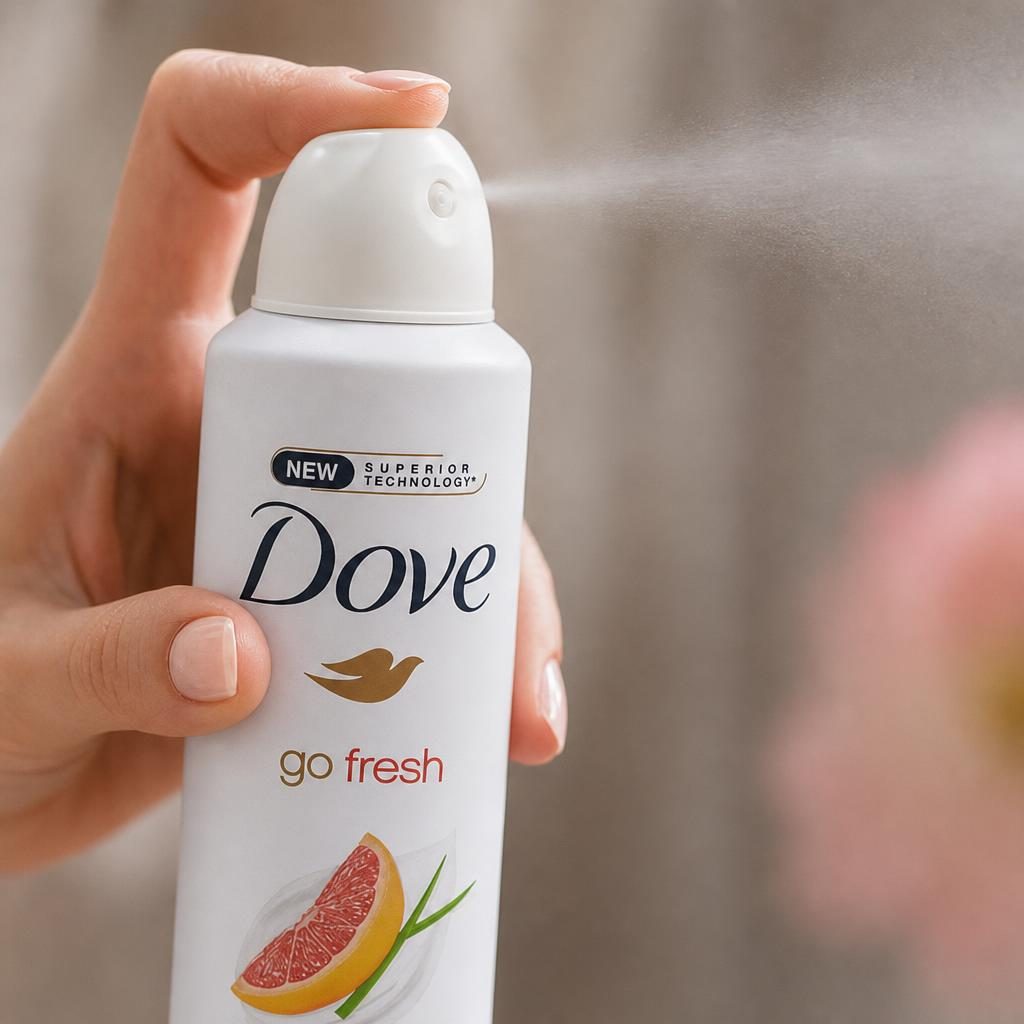 Antiperspirant Deodorant, Dove, 250 ml, Go Fresh Grapefruit si Lemongrass