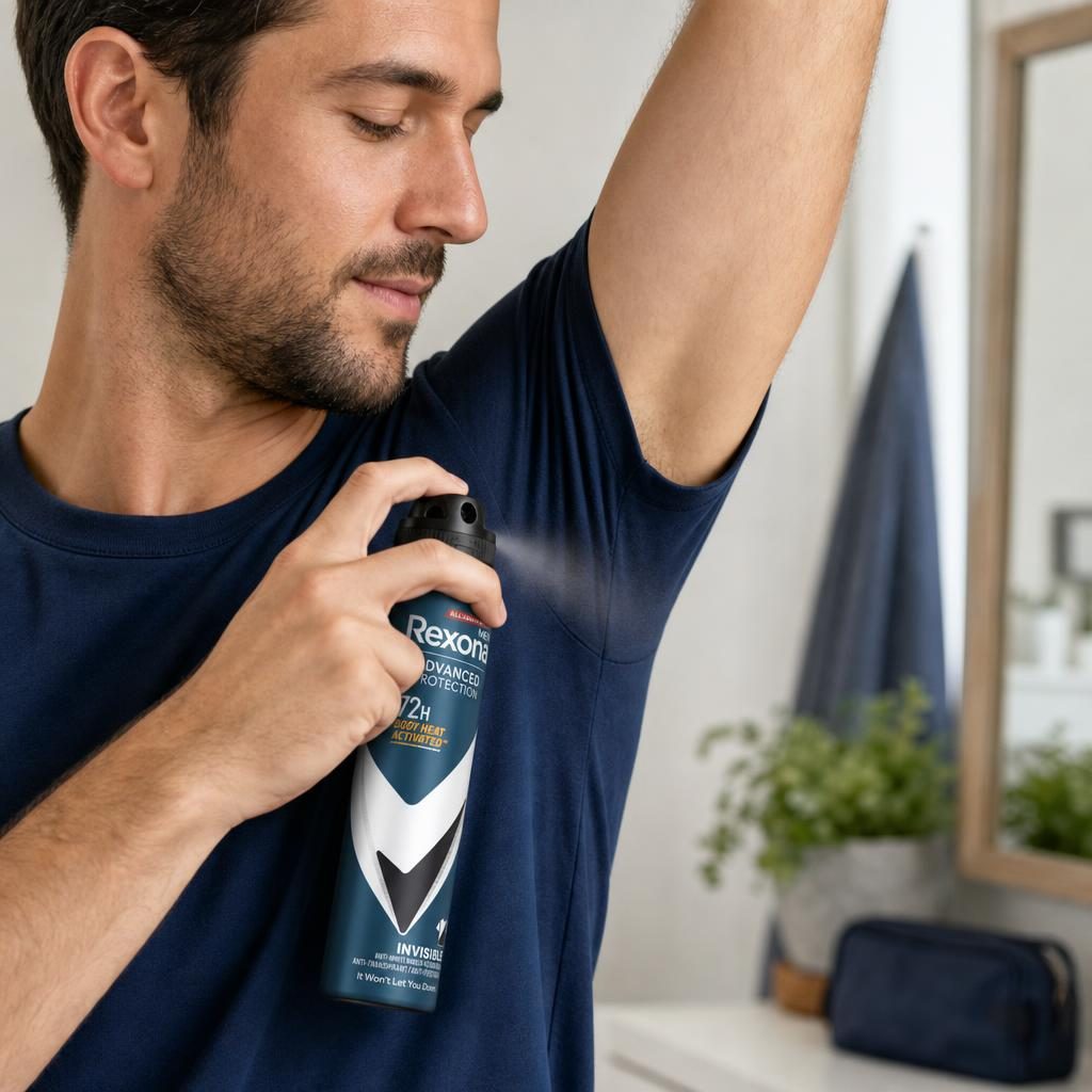 Antiperspirant Deodorant, Rexona, 150 ml, for Men, Advanced Protection Invisible