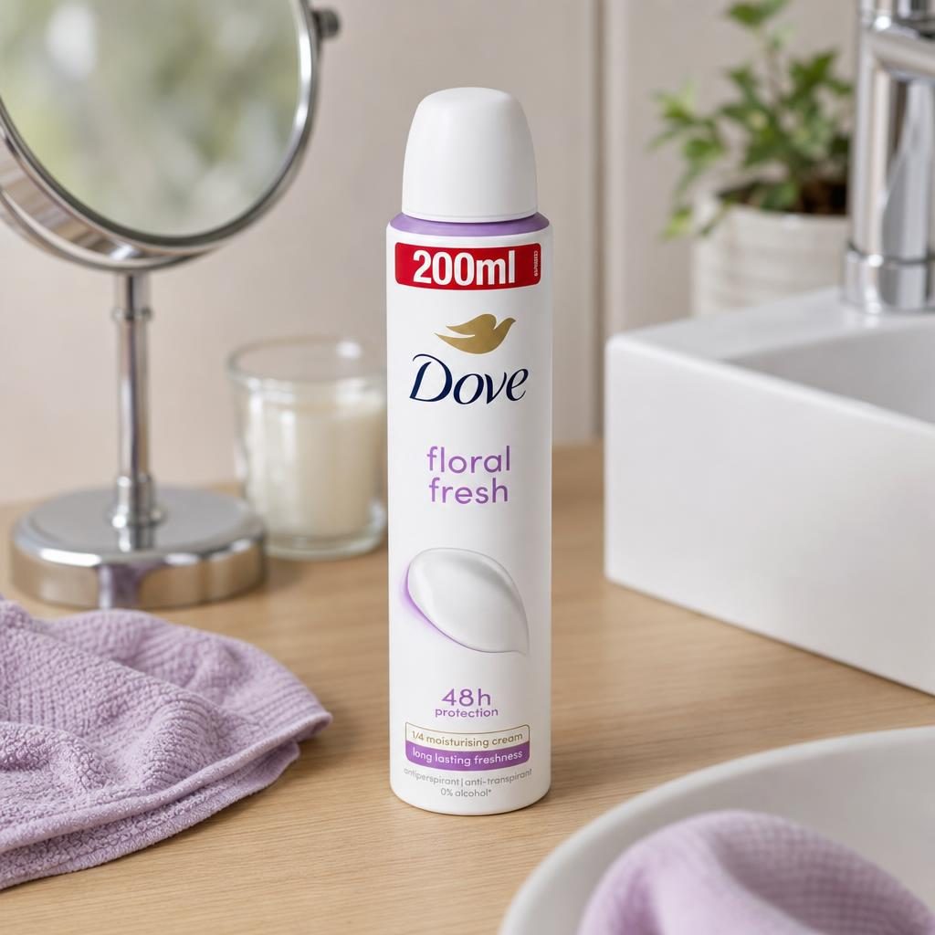 Antiperspirant Deodorant, Dove, 200 ml Floral Fresh