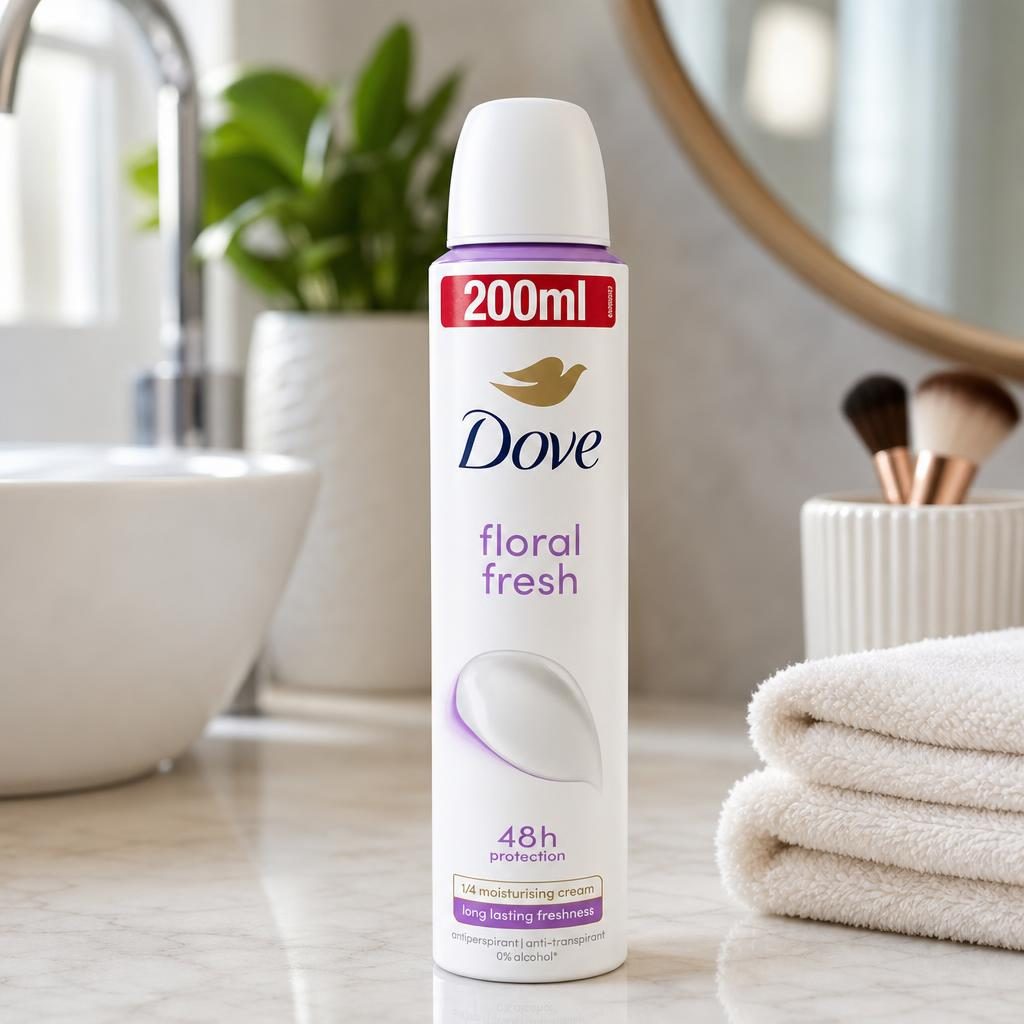 Antiperspirant Deodorant, Dove, 200 ml Floral Fresh