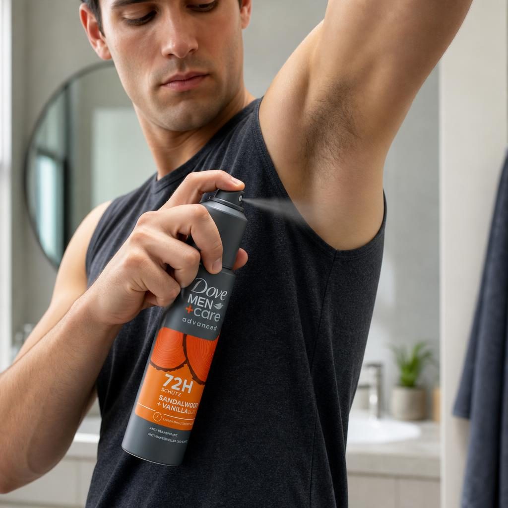 Antiperspirant Deodorant, Dove, 150 ml Men Advanced Care Sandalwood Vanilla