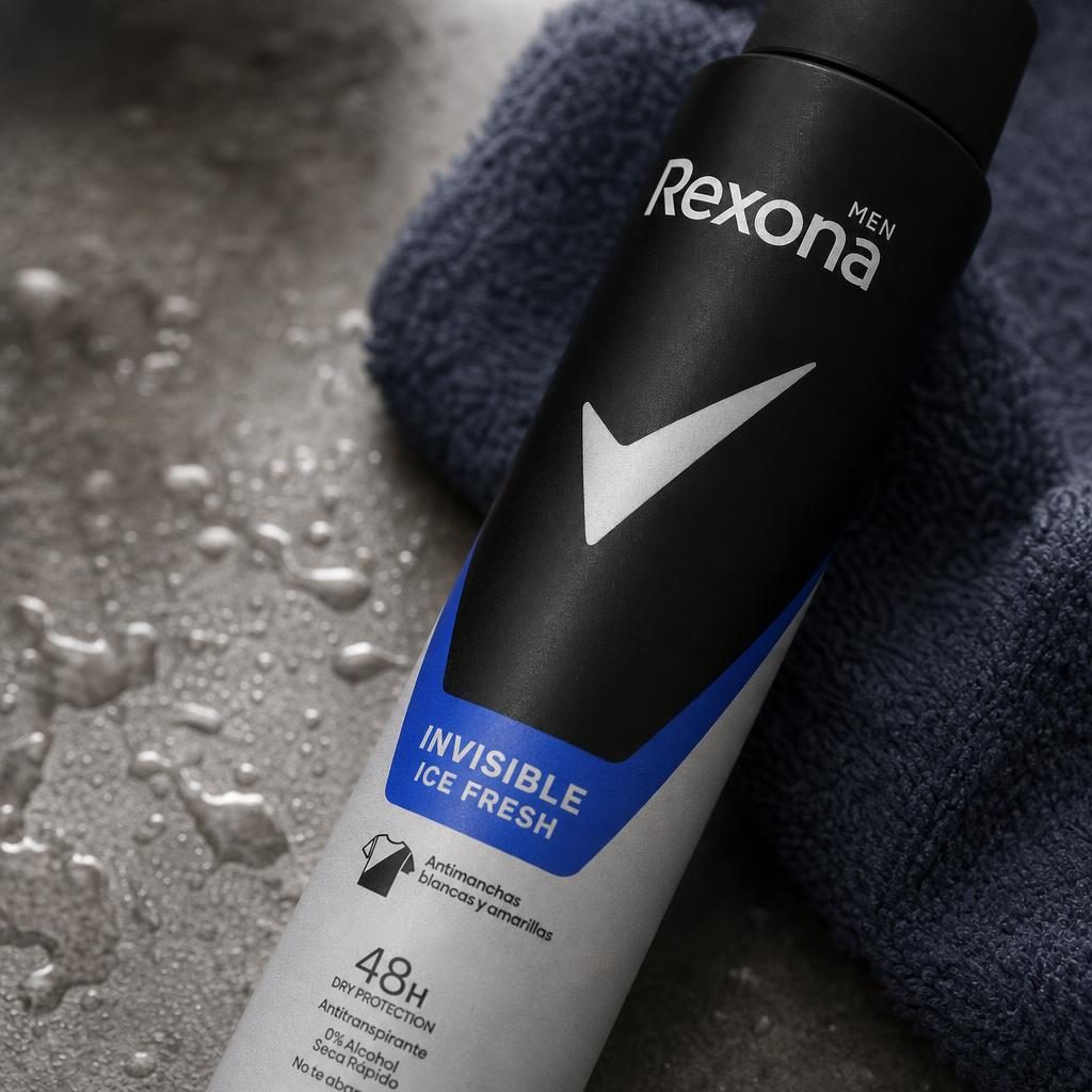 Antiperspirant Deodorant, Rexona, 200 ml Men Invisible Ice Fresh