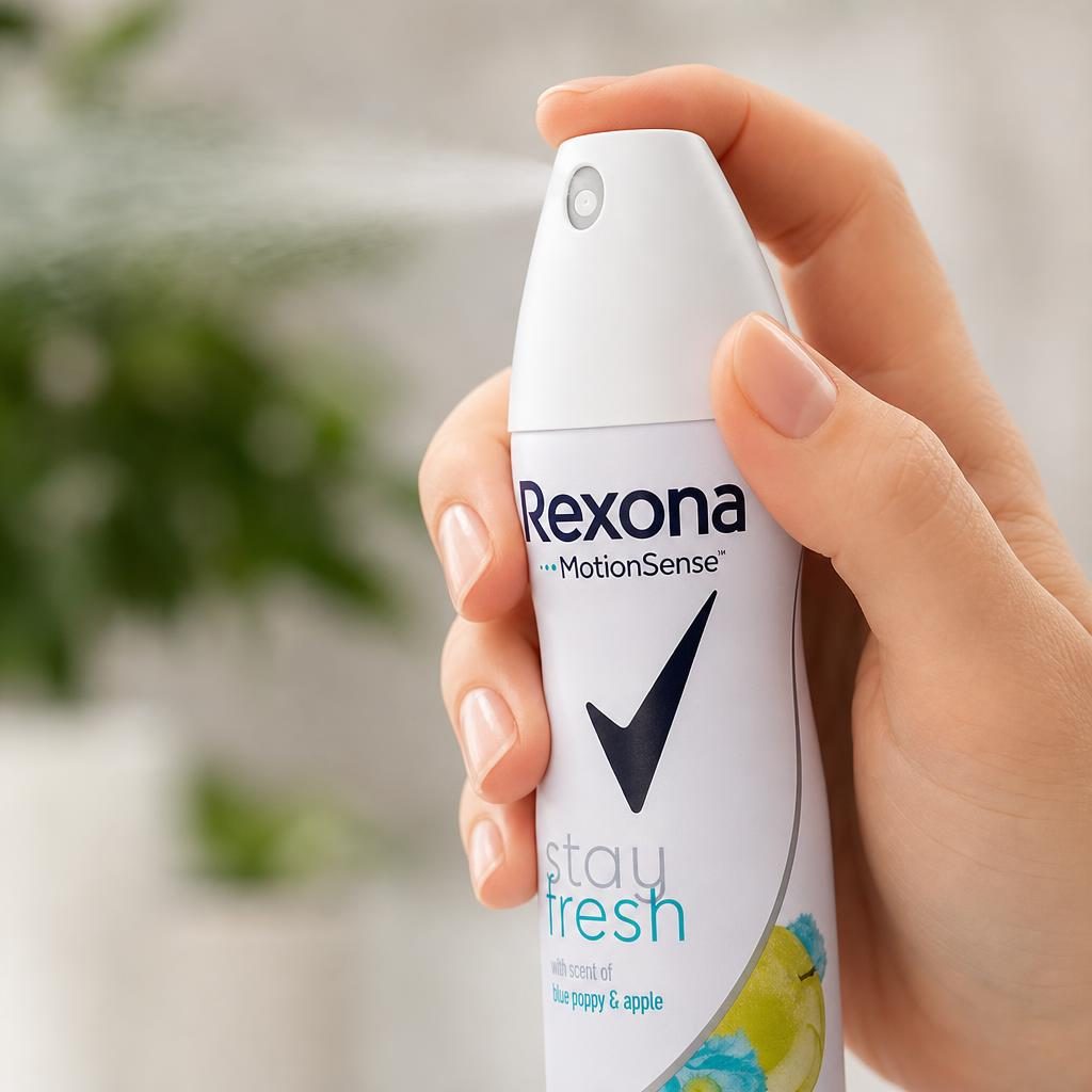 Antiperspirant Deodorant, Rexona, 150 ml, Blue Poppy Apple