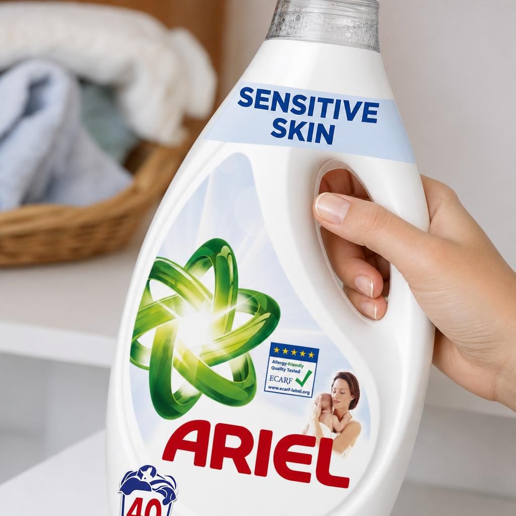 Detergent Lichid, Ariel, 1.8 L Sensitive 40 spalari
