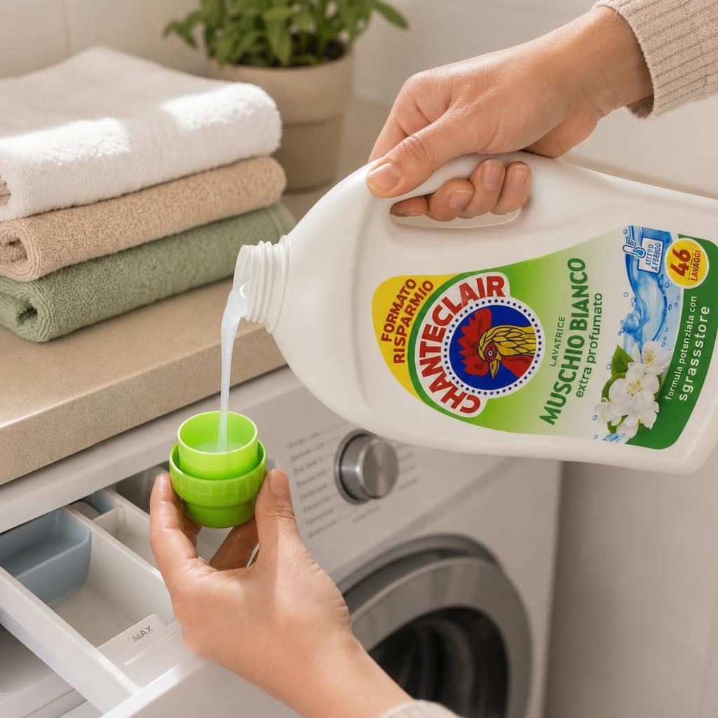 Detergent pentru Rufe, Chante Clair, 2.07 L Muschio Bianco 46 spalari