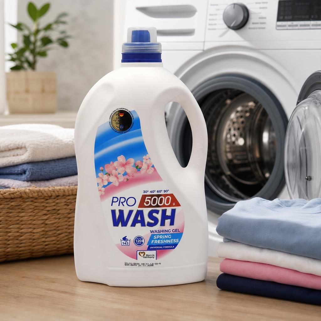 Detergent Lichid, Pro Wash, Gel 4.8 L Spring Freshness 120 spalari