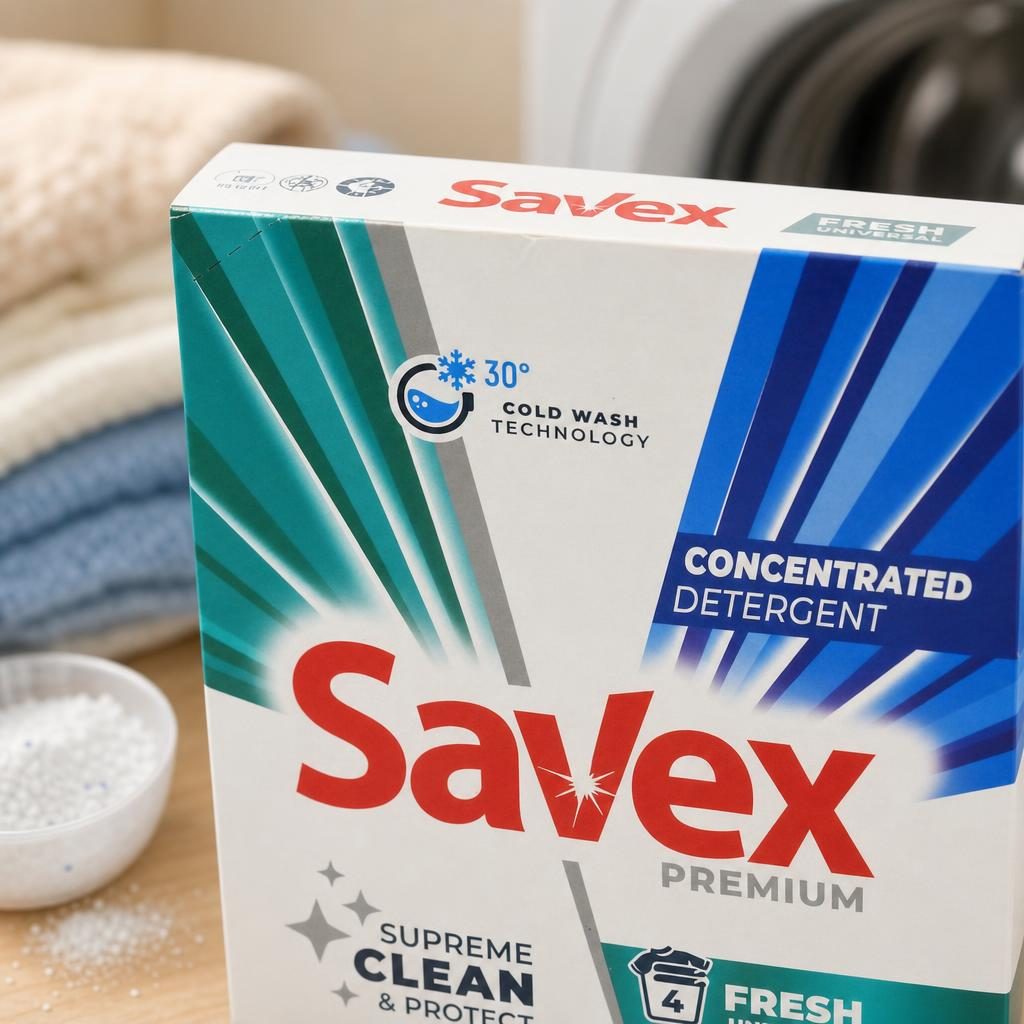 Detergent pentru Rufe Automat, Savex, 320 g Fresh 4 spalari