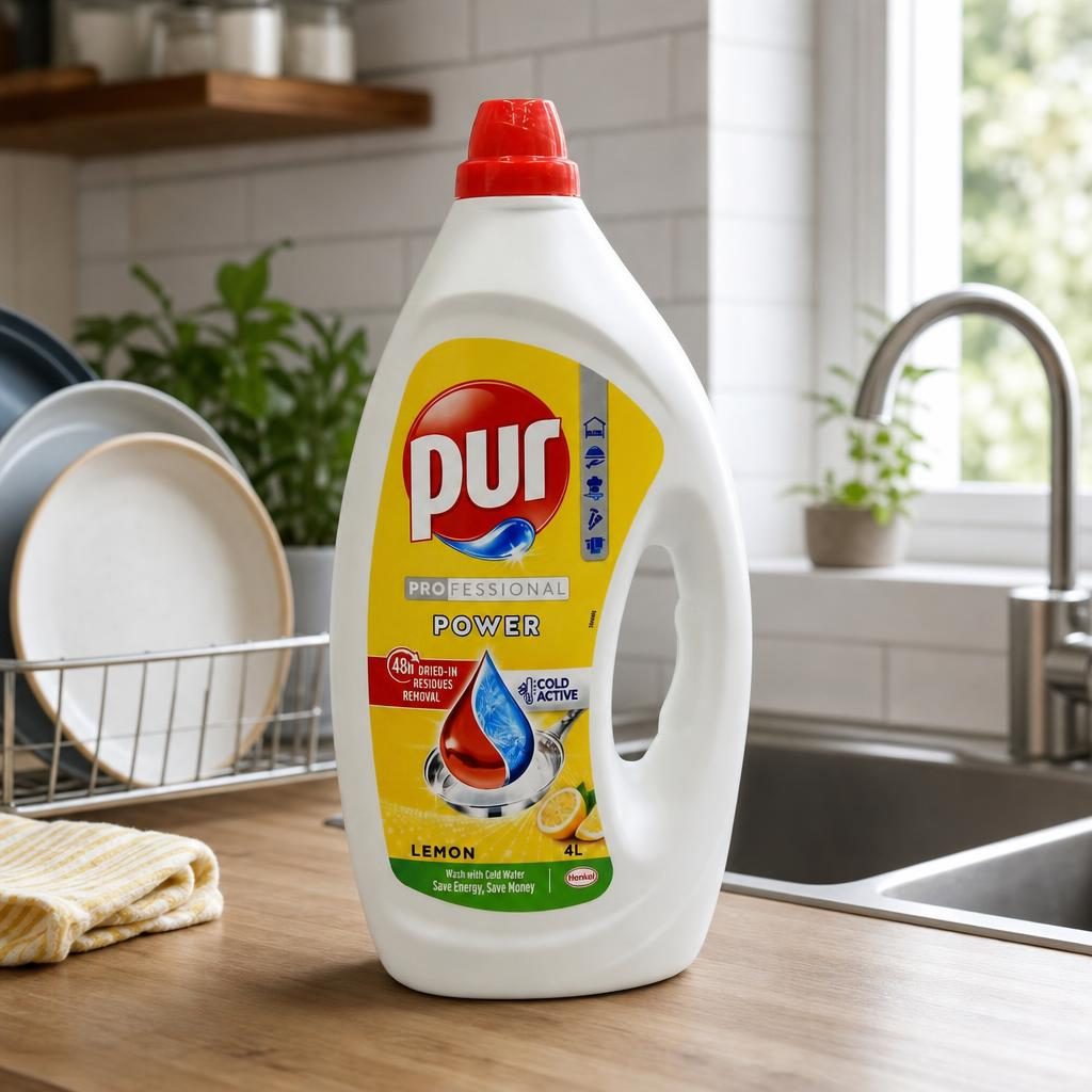 Pur Detergent Vase Lichid 4 L Power Lemon