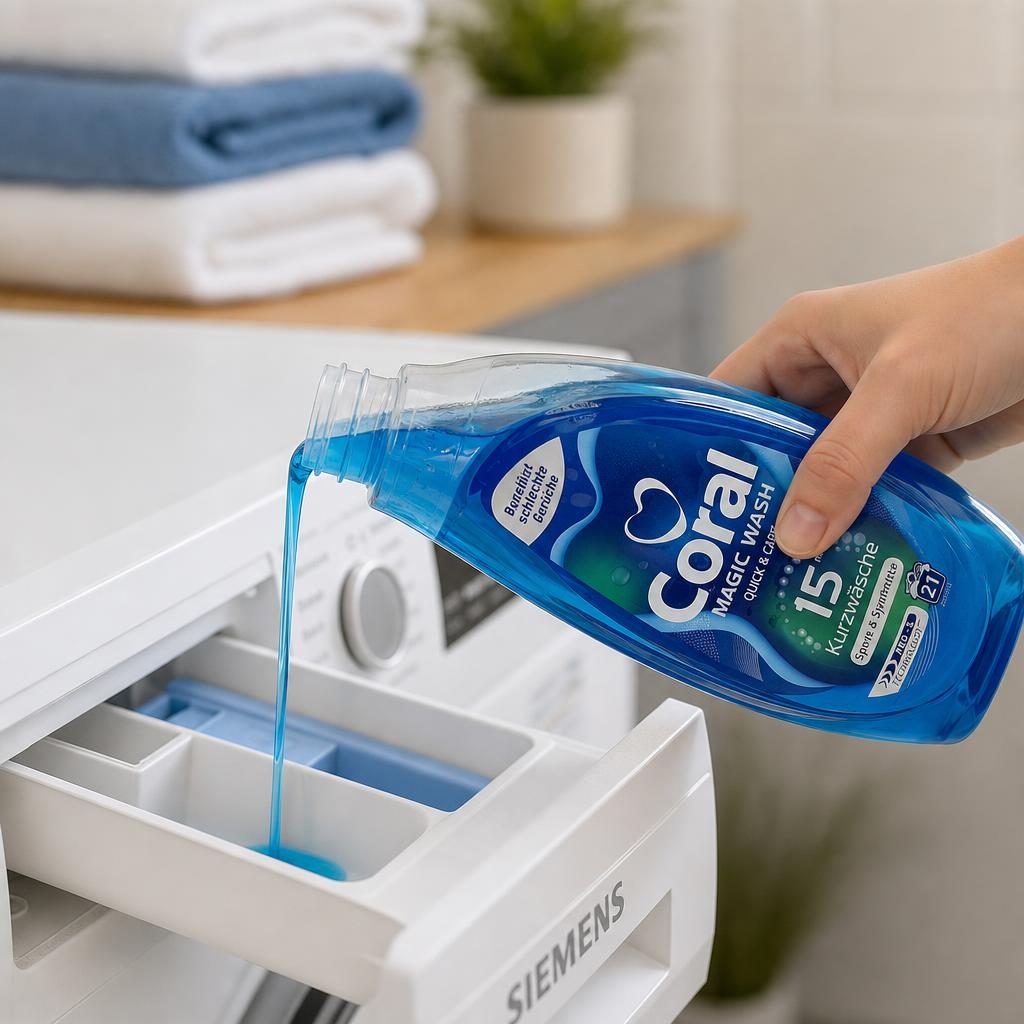 Detergent pentru Rufe, Coral Magic Wash, Gel 840 ml Sport si Synthetics 21 spalari