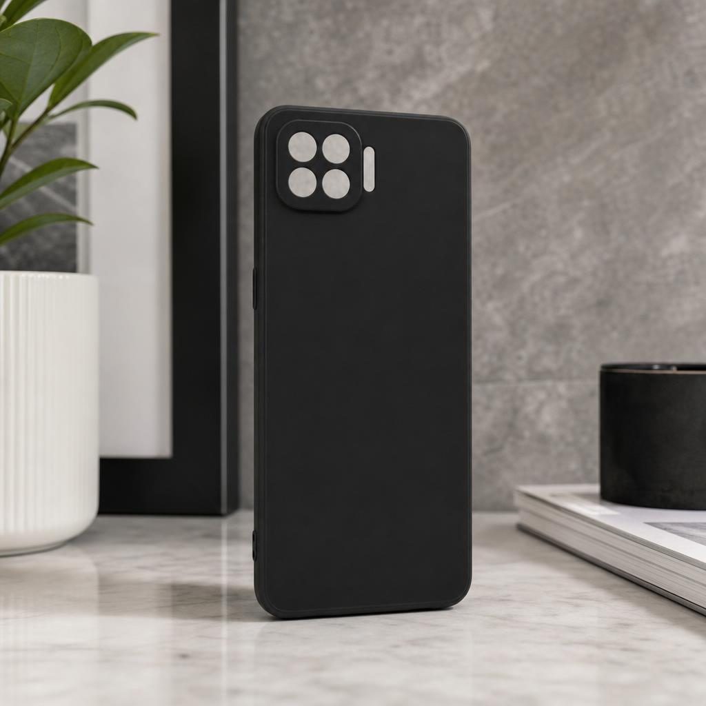 Husă Flippy Reno 4 Lite design negru mat