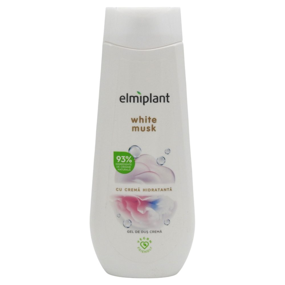 Gel de Dus, Elmiplant, Cu Crema Hidratanta White Musk, 400 ml 2
